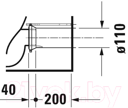 Унитаз напольный Duravit D-Neo 2002090000