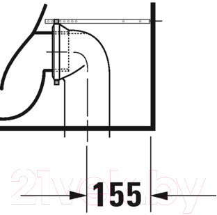 Унитаз напольный Duravit D-Neo 2002090000