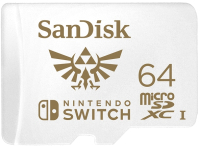 

Карта памяти SanDisk, Nintendo Cobranded MicroSDXC SQXAT 64GB (SDSQXAT-064G-GNCZN)