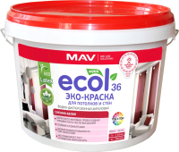 Краска MAV Ecol ВД-АК-2036 (3л, снежно-белый матовый) - 