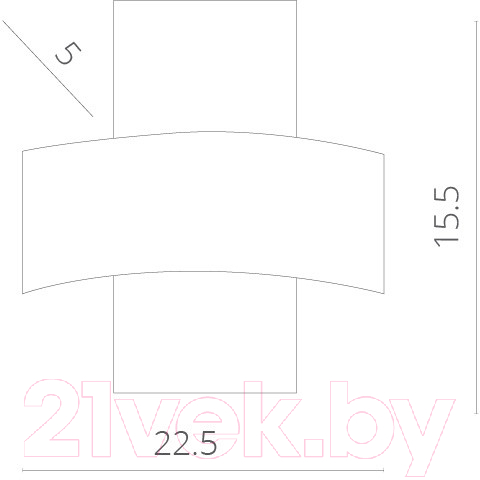 Бра Arte Lamp Croce A1444AP-1WH