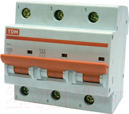 Выключатель автоматический TDM ВА 47-100 3Р 100А (C) 10кА / SQ0207-0077