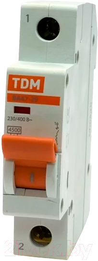 Выключатель автоматический TDM ВА 47-29 1Р 40А (C) 4.5кА / SQ0206-0078 — фото 1