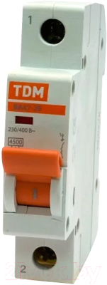 Выключатель автоматический TDM ВА 47-29 1P 50А (C) 4.5кА / SQ0206-0079