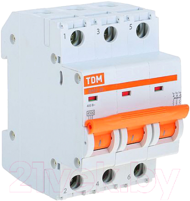 Выключатель автоматический TDM ВА 47-29 3Р 25А (C) 4.5кА / SQ0206-0111
