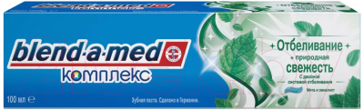 

Зубная паста Blend-a-med, Комплекс отбеливание+природная свежесть мята и эвкалипт