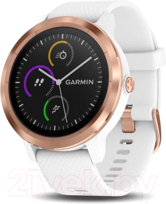 Умные часы Garmin Vivoactive 3 / 010-01769-07 (белый/розовый)
