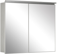 Шкаф с зеркалом для ванной De Aqua Алюминиум 90 / 261753 (серебристый) - 