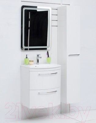 Шкаф-пенал для ванной De Aqua Тока 1s R / 167335 (белый)