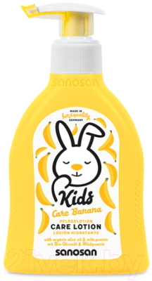 Молочко для тела детское Sanosan Увлажняющее с ароматом Банана / 40898240 (200мл)
