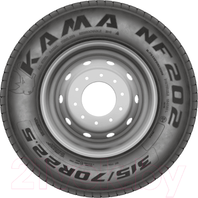 Грузовая шина KAMA NF 202 245/70R19.5 136/134M Рулевая