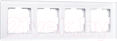 Рамка для выключателя Werkel W0041101 / a051194 (белый/стекло)