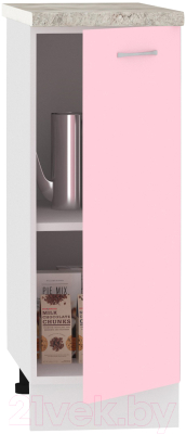 Шкаф-стол кухонный Кортекс-мебель Корнелия Лира НШ30р (розовый/марсель)