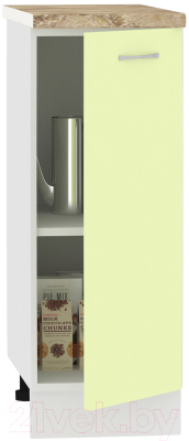 Шкаф-стол кухонный Кортекс-мебель Корнелия Лира НШ30р (салатовый/мадрид)