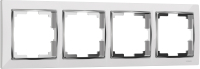 Рамка для выключателя Werkel W0041901 / a051643 (белый/хром) - 