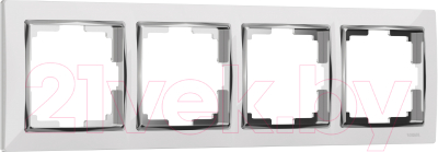 Рамка для выключателя Werkel W0041901 / a051643 (белый/хром)
