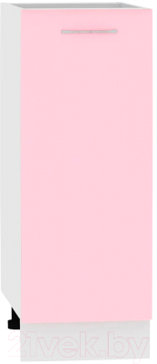 Шкаф-стол кухонный Кортекс-мебель Корнелия Лира НШ30р без столешницы (розовый)