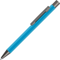 Ручка шариковая UMA Straight Gum / 0-9450 GUM 58-2985 (голубой/антрацит) - 