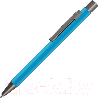 Ручка шариковая UMA Straight Gum / 0-9450 GUM 58-2985 (голубой/антрацит)