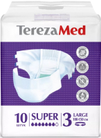 

Подгузники для взрослых Tereza, Med Одноразовые Large Super №3