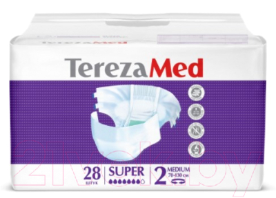 

Подгузники для взрослых Tereza, Med Одноразовые Medium Super №2