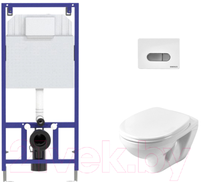 

Унитаз подвесной с инсталляцией Santek, Бореаль WH301977 + Novum 525 040000 + D7 040037