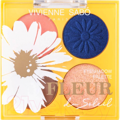 

Палетка теней для век Vivienne Sabo, Синий;бежевый;золотистый;персиковый, Fleur du soleil тон 02