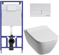 

Унитаз подвесной с инсталляцией Kolo, Modo Pure Rimfree L33123000 + L30116000 + 525 040000 + L4 040014