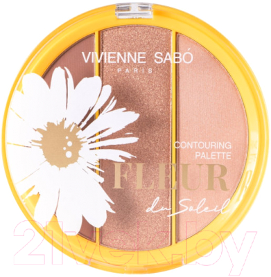 

Палетка для скульптурирования Vivienne Sabo, Золотистый;коричневый;персиковый, Fleur du soleil тон 01