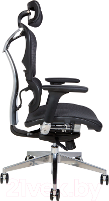 Кресло офисное Norden Hero Black / YS-0810H-T(E+E) (черный пластик/черная ткань)