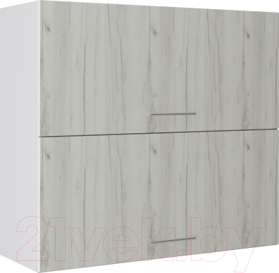 Шкаф навесной для кухни Артём-Мебель 800мм СН-114.34 (ДСП дуб крафт белый)