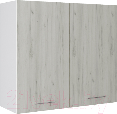 Шкаф навесной для кухни Артём-Мебель 800мм СН-114.76 (ДСП дуб крафт белый)