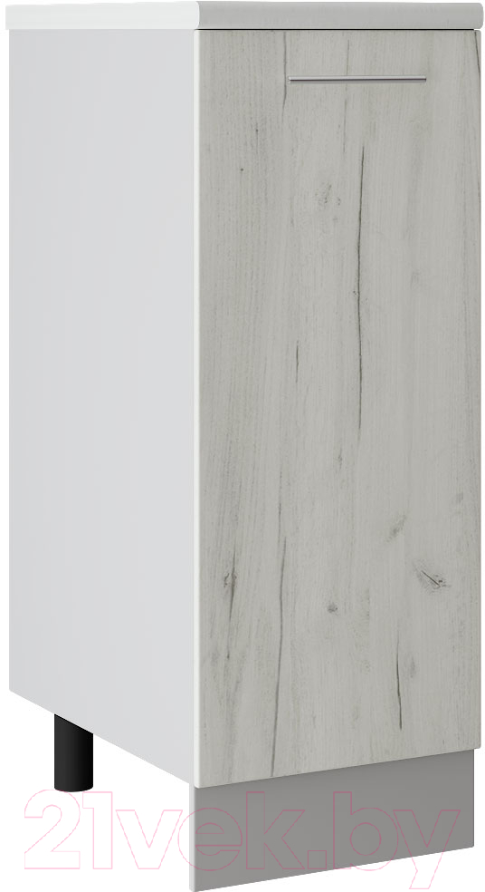 Шкаф-стол кухонный Артём-Мебель СН-114.01 (300) (ДСП, дуб крафт белый)