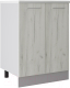 Шкаф-стол кухонный Артём-Мебель 600мм СН-114.04 (ДСП дуб крафт белый) - 