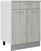 Шкаф-стол кухонный Артём-Мебель 600мм СН-114.06-Ш (ДСП дуб крафт белый) - 