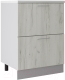 Шкаф-стол кухонный Артём-Мебель 600мм СН-114.16-Ш (ДСП дуб крафт белый) - 