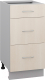 Шкаф-стол кухонный Кортекс-мебель Корнелия Лира НШ40р3ш без столешницы (венге светлый) - 