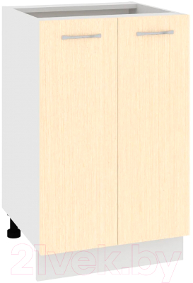 Шкаф-стол кухонный Кортекс-мебель Корнелия Лира НШ50р без столешницы (венге светлый)