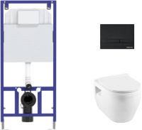 

Унитаз подвесной с инсталляцией Aquanet, Glide-W 210772 + Novum 525 040000 + F5 040055