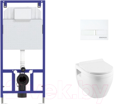 

Унитаз подвесной с инсталляцией Aquanet, Glide-W 210772 + Novum 525 040000 + L1 040011