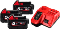Набор аккумуляторов для электроинструмента Milwaukee M18 NRG-503 / 4933451423 - 