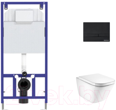 

Унитаз подвесной с инсталляцией Roca, The Gap Clean Rim A34647L000