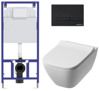 

Унитаз подвесной с инсталляцией Kolo, Modo Pure Rimfree L33123000 + L30116000 + 525 040000 + F5 040055