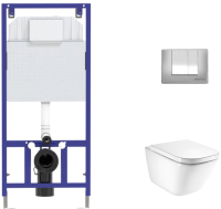 

Унитаз подвесной с инсталляцией Roca, The Gap Clean Rim A34647L000