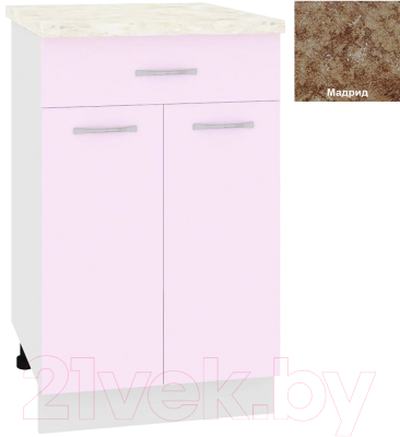 

Шкаф-стол кухонный Кортекс-мебель, Корнелия Лира НШ50р1ш