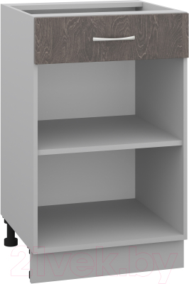 Шкаф-стол кухонный Кортекс-мебель Корнелия Лира НШ50р1ш без столешницы (береза)