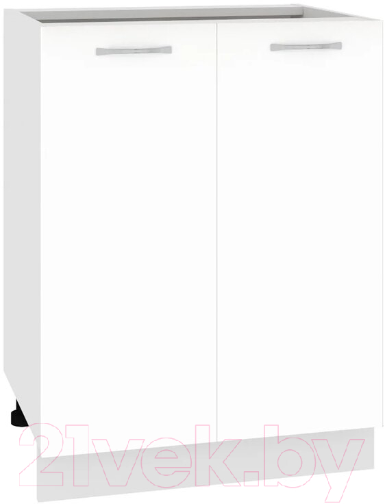 Шкаф-стол кухонный Кортекс-мебель Корнелия Лира НШ60р без столешницы (белый)