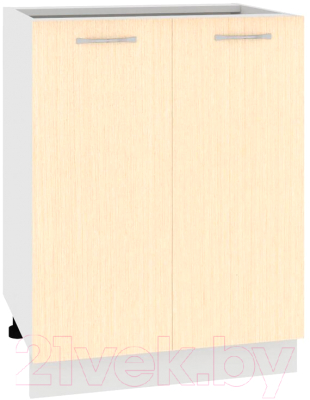Шкаф-стол кухонный Кортекс-мебель Корнелия Лира НШ60р без столешницы (венге светлый)