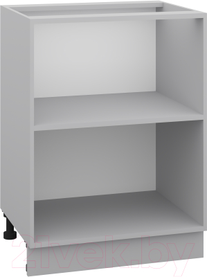 Шкаф-стол кухонный Кортекс-мебель Корнелия Лира НШ60р1ш без столешницы (черный)