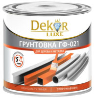 Грунтовка Dekor ГФ-021 (800г, серый) - 